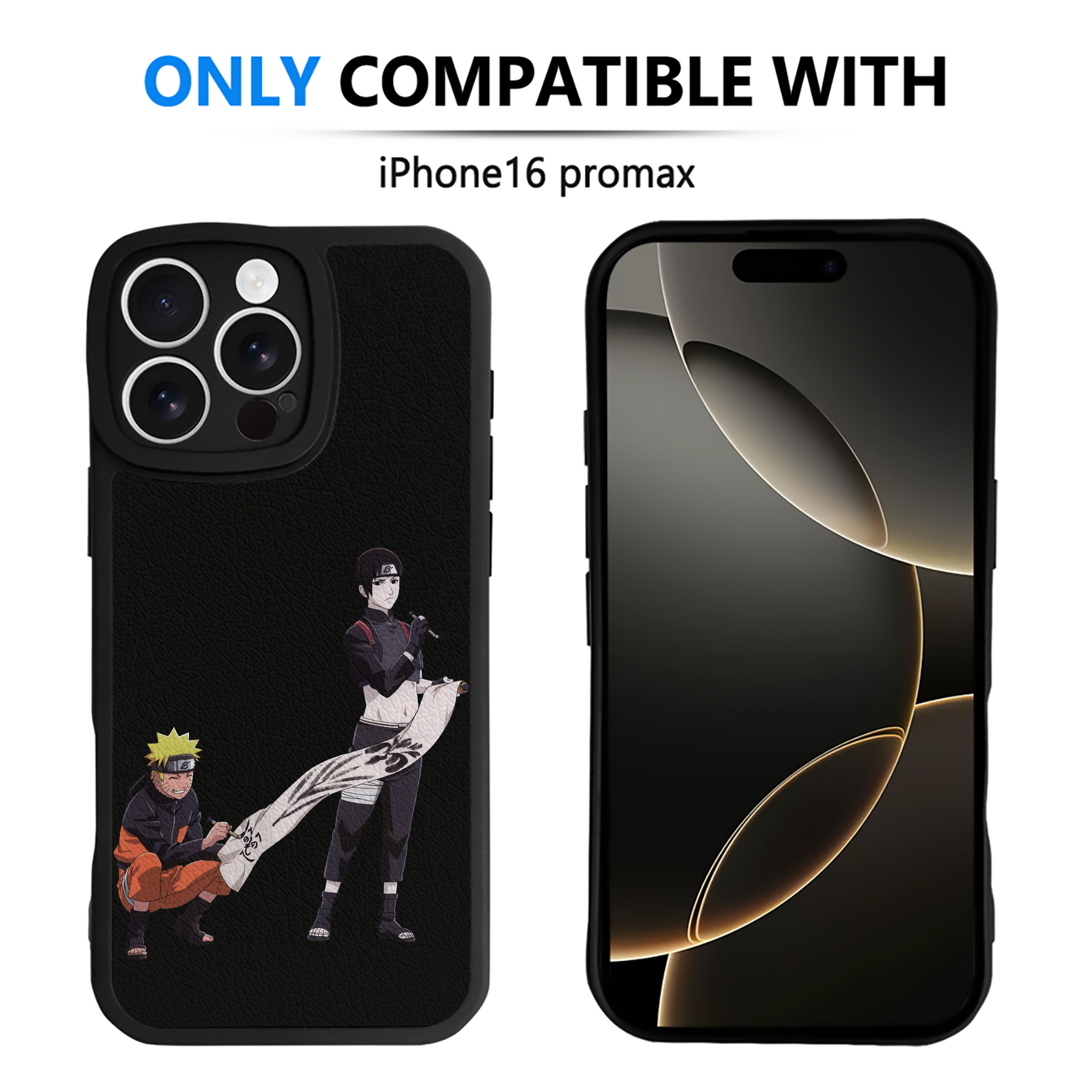 （画像用） NARUTO -ナルト- うずまき ナルト Uzumaki Naruto 【iPhone 16シリーズ対応】シリコンスマホケース（レザー調） 材質：シリコン